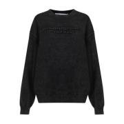 Sort Logo Præget Jumper Sweaters