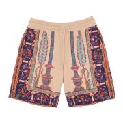 Beige Persian Rug Sweatshorts Tracksuit Bukser