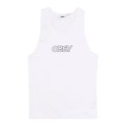 Hvid Ribbet Tank Top