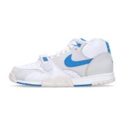 Høj Air Trainer 1 Sneaker Hvid/Blå