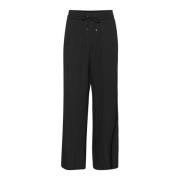 Elegant Kamille Track Pants Sort Dyb