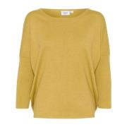 R-Neck Pullover Strik Burnished Gold Melange