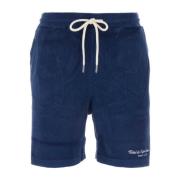 Blå Terry Cursive Shorts