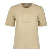 Beige Bomuld T-shirt Efterår-Vinter 2024