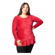 Velour Bluse Elza A-Shape Stil