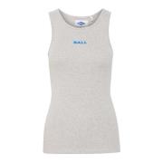 Sporty Tank Top med Broderet Logo