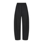 Sorte Track Pants med Piping