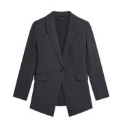 Peak Lapel Blazer Nedenfor Hofte Længde