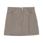 Gingham Check Nederdel