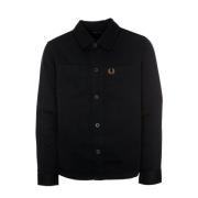 Twill Overshirt med knap foran