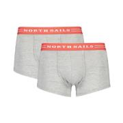 Grå Bomuld Boxershorts