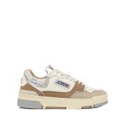 Autry sneakers clc low in suede and nabuk natural/silver