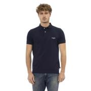 Broderet bomulds polo shirt