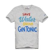 Kortærmet herre t-shirt Save Water Gin Tonic