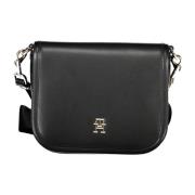 Sort Crossbody Taske med Justerbar Strop