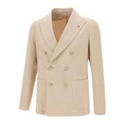 Herre Beige Blazer Jakke