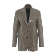 Brun Paillet Blazer AW24