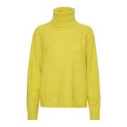 Rullekrave Pullover Sweater Celery