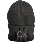 Sort Kvinders Broderet Logo Beanie