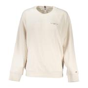 Beige Kvinders Rund Hals Sweatshirt