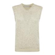 Paillet Mesh Tank Top