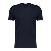 Bomuld Blandet V-Hals T-Shirt