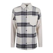 Logo Overshirt Plaid Shirt Jacket