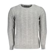 Crew Neck Sweater med Kontrastdetaljer