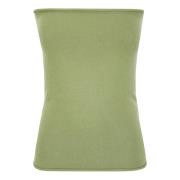 Grøn Cashmere Bustier Top