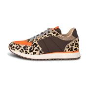 Leopard/Tiger Ko Hår Smart Mode Sneakers