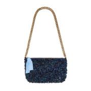 Elegant Tweed Paillettes Pung