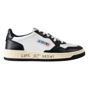 Hvide Lædersneakers Game Set Match