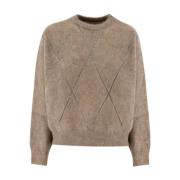 Geometrisk Paillet Sweater