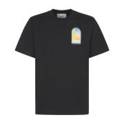 Farverig Trykt T-shirt