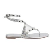 Rockstud Lamineret Læder Sandaler