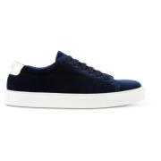 Håndlavet Navy Velvet Sneakers