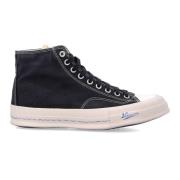 Sort Canvas High-Top Sneakers