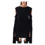 Cape Sleeve Knit Dress