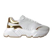 Hvide Guld Lave Top Sneakers