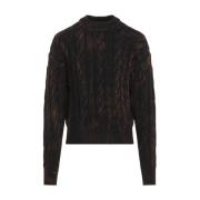 Sort Sweater AW24 Bomuld Stilfuld