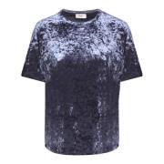 Luksuriøs Velvet Kortærmet T-shirt