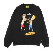 Beavis & Butthead Crewneck Sweatshirt Sort