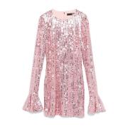 Pink Sequin-besat Kjole