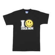 Smiley Sort Tee Herre T-Shirt