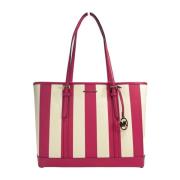 Electric Pink Skulder Tote Taske