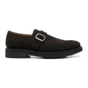 Brun Monk Strap Flade Sko