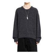 Mélange Wool Crew Neck Jumper