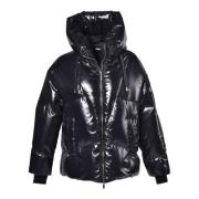 Down jacket in black nylon