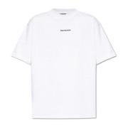 T-shirt med broderet logo