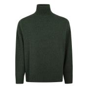 Grøn Turtleneck Strikvarer Sweater AW24